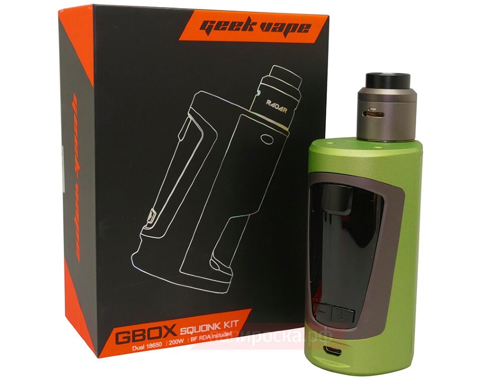 GeekVape GBOX Squonker 200W + Radar RDA - GeekVape GBOX Squonker 200W + Radar RDA -